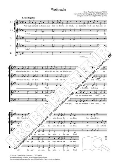DL: F. Jung: Weihnacht f-Moll op. 65, op. 40c (Part.)