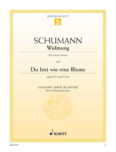 R. Schumann: Widmung / Du bist wie eine Blume