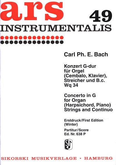 C.P.E. Bach: Konzert G-Dur Wq 34