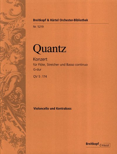 J.J. Quantz: Konzert für Flöte, Streicher un, FlStrBc (VcKb)