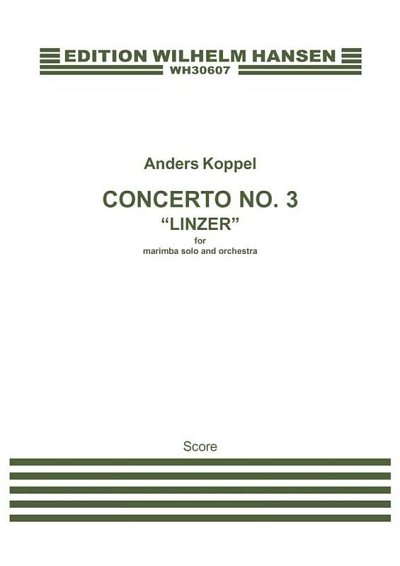A. Koppel: Concerto No. 3 'Linzer', MarimOrch (Part.)