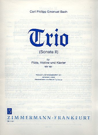 C.P.E. Bach: Trio (Sonate II) für Flöte, FlVlKlav (KlavpaSt)