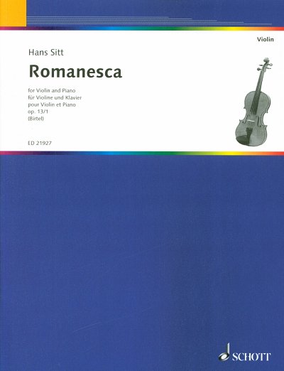 H. Sitt: Romanesca op. 13/1, VlKlav (KA+St)
