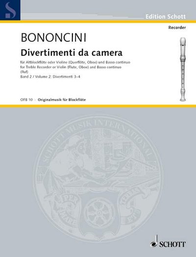 H. Bononcini, Giovanni Battista: Divertimenti da camera