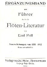 Prill Emil: Führer durch die Flötenliteratur