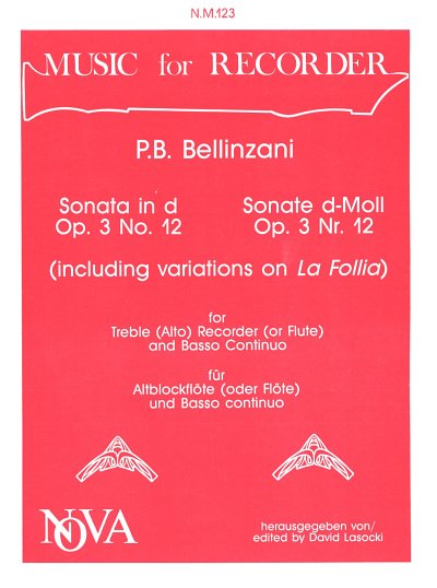 Bellinzani Paolo Benedetto: Sonate D-Moll Op 3/12