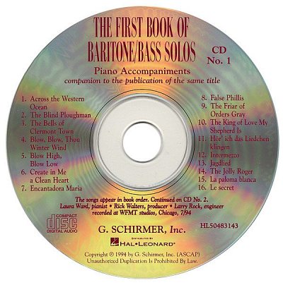 J.F. Boytim: The First Book of Baritone/Bass Solos