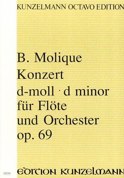 W.B. Molique: Konzert für Flöte d-Moll op. 6, FlOrch (Part.)