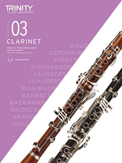 Clarinet Exam Pieces 2023 Grade 3 , Klar (+OnlAudio)