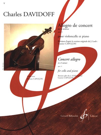 Allegro de Concert en La Mineur - Opus 11, VcKlav (KlavpaSt)