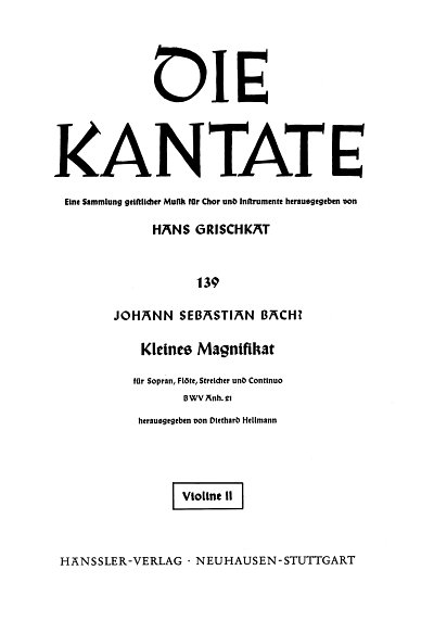 Hoffmann, Georg Melchior / Johann Sebastian Bach: Meine Seel