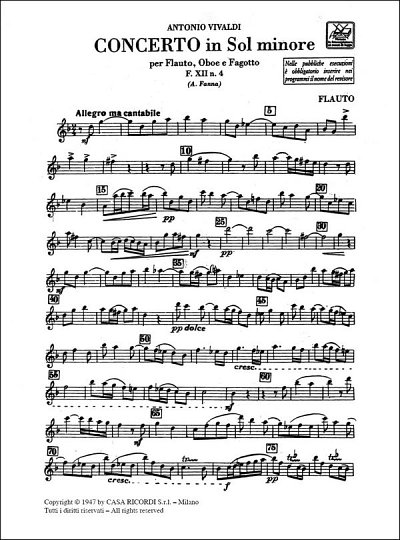 A. Vivaldi: Concerto Per Strumenti Diversi E, Sinfo (Stsatz)
