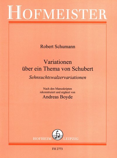 R. Schumann: Variationen ueber ein Thema von Franz Schu, Kla