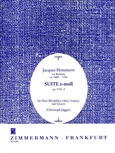 J.-M. Hottetterre: Suite E-Moll Op 2/4