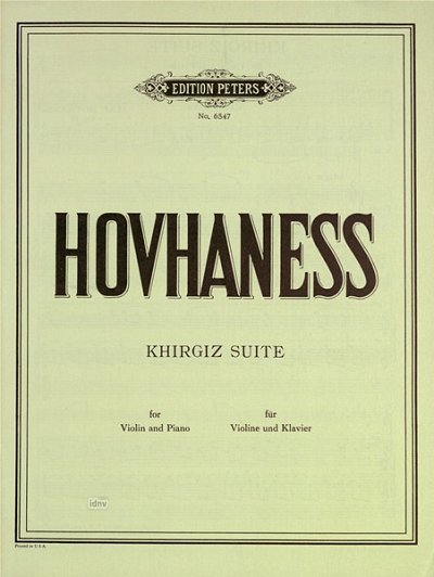 A. Hovhaness: Khirgiz Suite Op 73