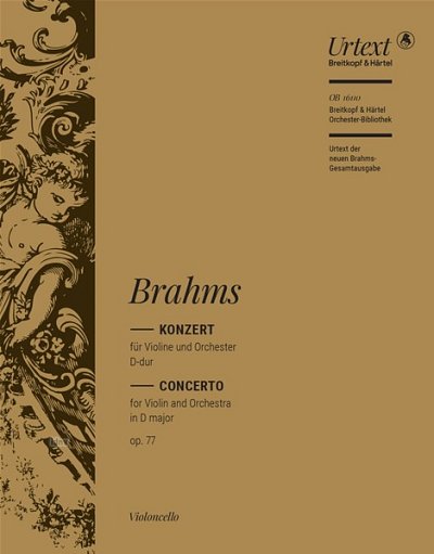 J. Brahms: Violinkonzert D-dur op. 77, VlOrch (Vc)