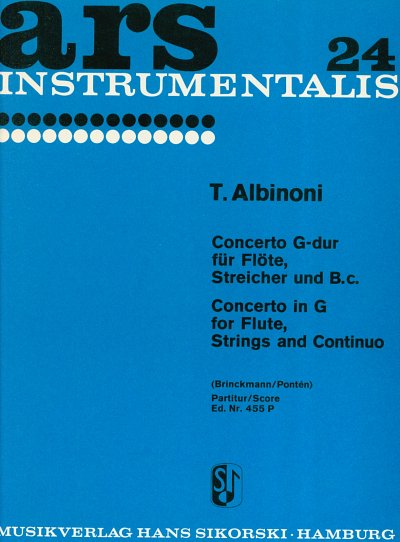 T. Albinoni: Concerto G-Dur Ars Instrumentalis 24