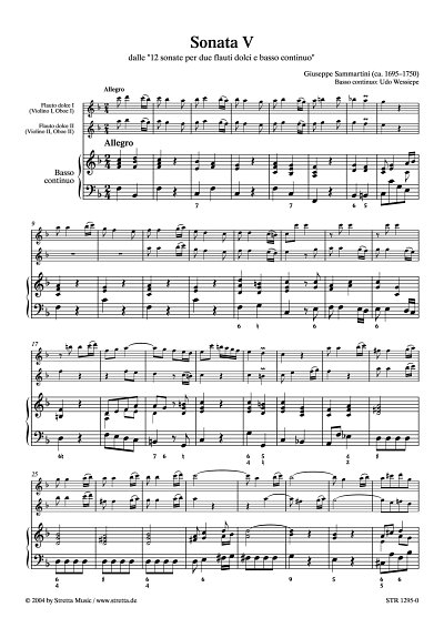 DL: G. Sammartini: Sonate F-Dur aus 