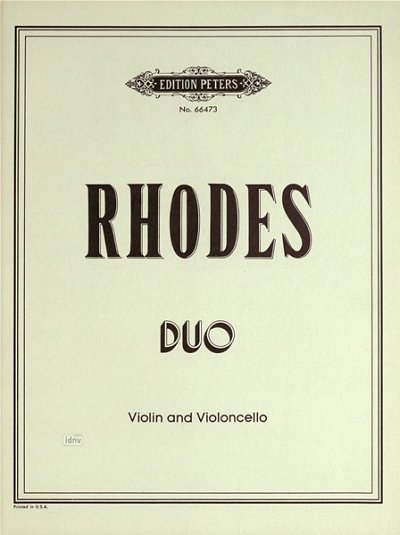 Rhodes Philip: Duo für Violine und Violoncello (1968)