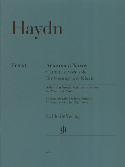 J. Haydn: Arianna a Naxos, Cantata a voce sola Hob. XXVIb:2
