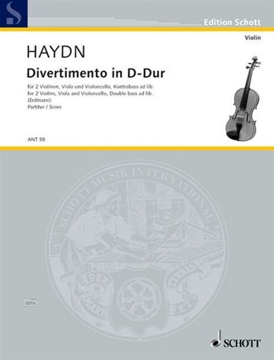 J. Haydn: Divertimento in D-Dur Hob.III: D 3  (Part.)