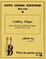 G. Finger: Suites in E Minor & D Major (Bu)