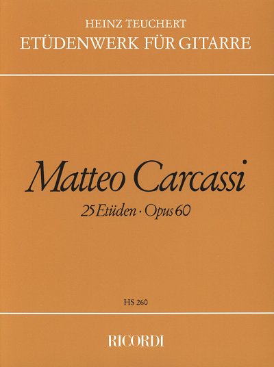 M. Carcassi: 25 Etüden op. 60, Git