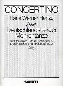H.W. Henze: Zwei Deutschlandsberger Mohrentänze  (Part.)