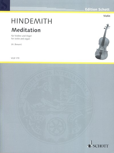 P. Hindemith: Meditation, VlOrg (OrpaSt)