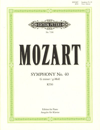 W.A. Mozart: Sinfonie g-Moll KV 550, Klav