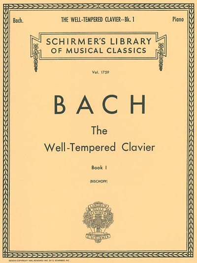 J.S. Bach: Well Tempered Clavier - Book 1, Klav
