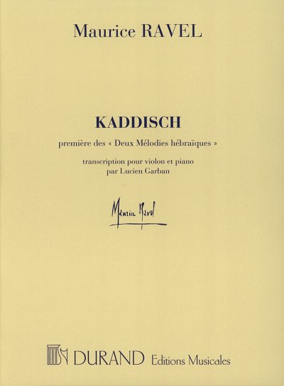 M. Ravel: Kaddisch , VlKlav (KlavpaSt)