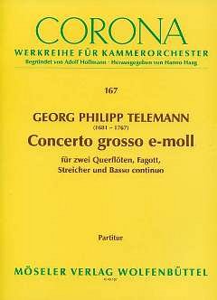 G.P. Telemann: Concerto grosso e-Moll TWV 52:e2 (Part.)