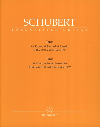 F. Schubert: Trios, VlVcKlv (KlavpaSt)