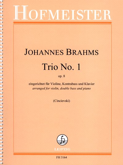 J. Brahms: Trio No. 1 h-Moll op. 8, VlKbKlv (KlavpaSt)