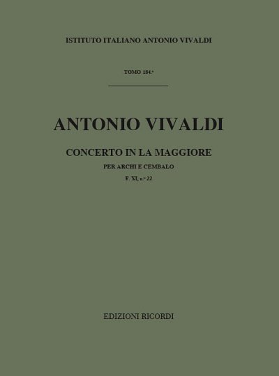Concerto in la Maggiore (A Major) (Part.)