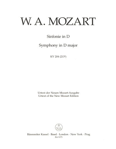 W.A. Mozart: Sinfonie D-Dur (HARM)