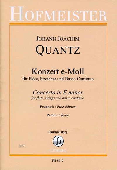 Quantz Konzert e-Moll QV5:113 für Flöte, (Part.)