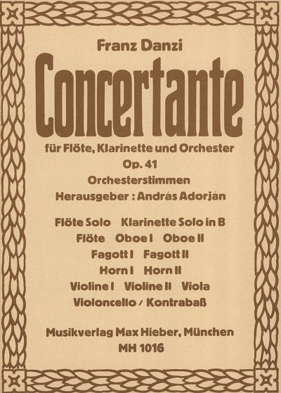 F. Danzi: Concertante Instrumentalsatz