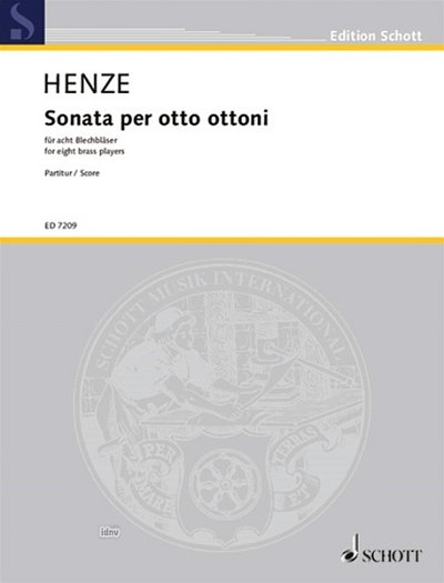H.W. Henze: Sonata per otto ottoni , Blech8 (Part.)