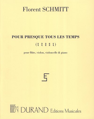 F. Schmitt: Pour Presque Tous Les Temes Op 134 Fl-Vl (Part.)