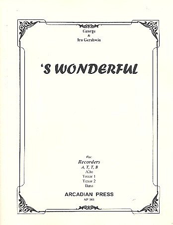 I. Gershwin: 's Wonderful, 4Blf (Pa+St)