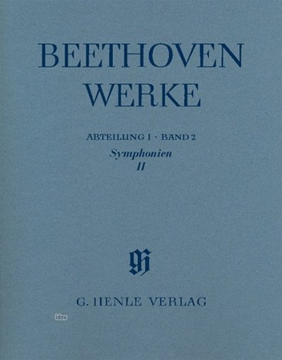 B.L. van: Symphonies II Abteilung I, Band 2, Orch