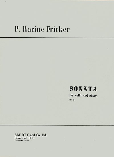 P.R. Fricker: Sonate op. 28
