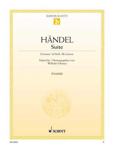 DL: G.F. Händel: Suite d-Moll, Klav (EA)