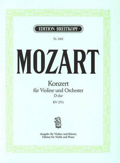 W.A. Mozart: Konzert 7 D-Dur Kv 27 - Vl Orch