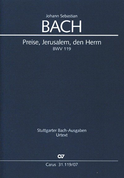 J.S. Bach: Preise, Jerusalem, den Herrn , GsGchOrchOrg (Stp)