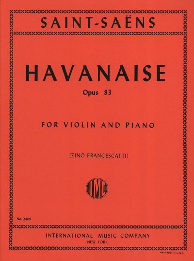 C. Saint-Saëns: Havanaise Op 83, VlKlav