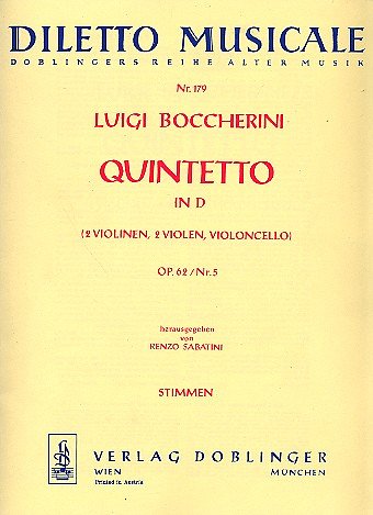 L. Boccherini: Quintett D-Dur Op 62/5 Diletto Musicale
