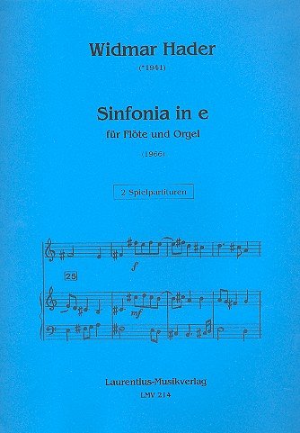 W. Hader: Sinfonia in e, FlOrg (2Sppa)